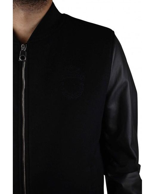 Billionaire Black Bomber Jacket