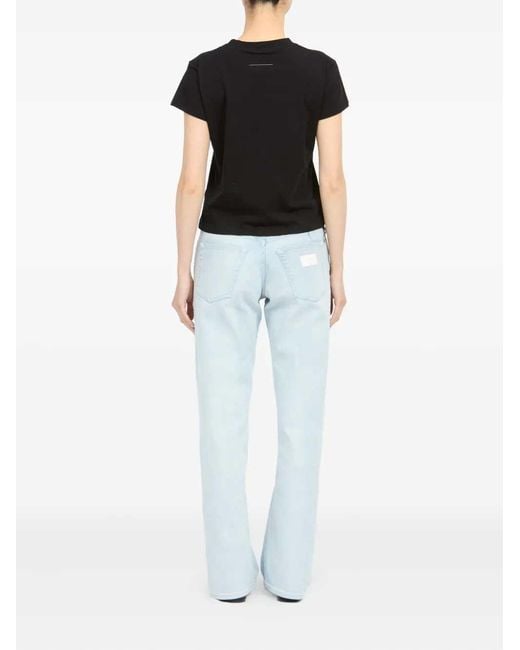 MM6 by Maison Margiela Black Crew-neck T-shirt