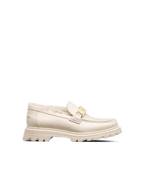Dior Natural Leather Loafers