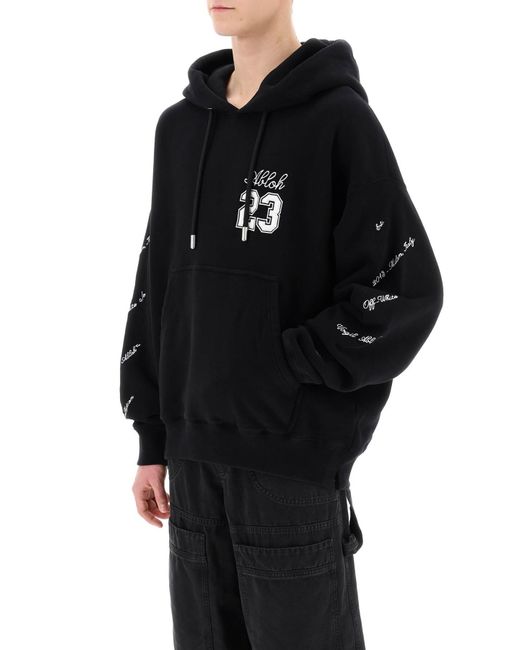 Off-White c/o Virgil Abloh Skate Hoodie mit 23 Logo in Black für Herren