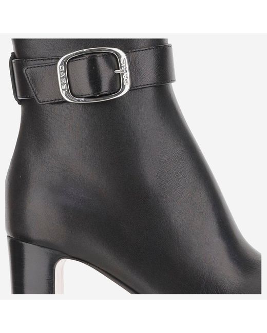 CAREL PARIS Black Thelma Leder -Knöchelstiefel