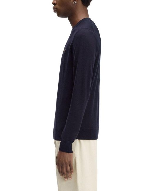 Fred Perry Blue Jersey With Logo for men