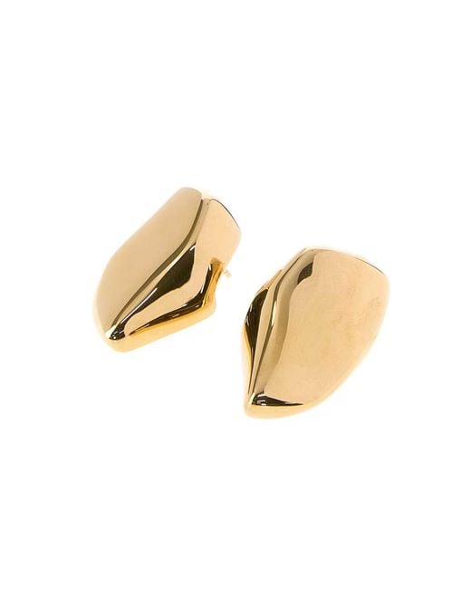 Bottega Veneta White Small Prisma Earrings