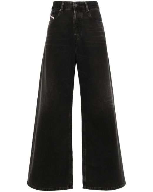 DIESEL 1996 D-Sire Jeans Met Wijde Pijpen in het Black