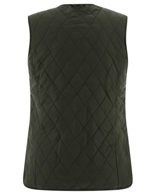 Barbour Gewatteerde Bodywarmer Met Diamantpatroon in het Green