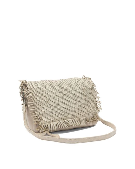 Giancarlo Nevola White Shoulder Bags Beige