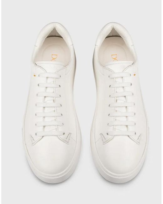 Doucal's White Leder-Sneaker