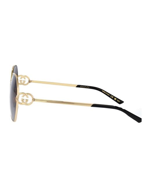 Gucci Blue Metal Sunglasses