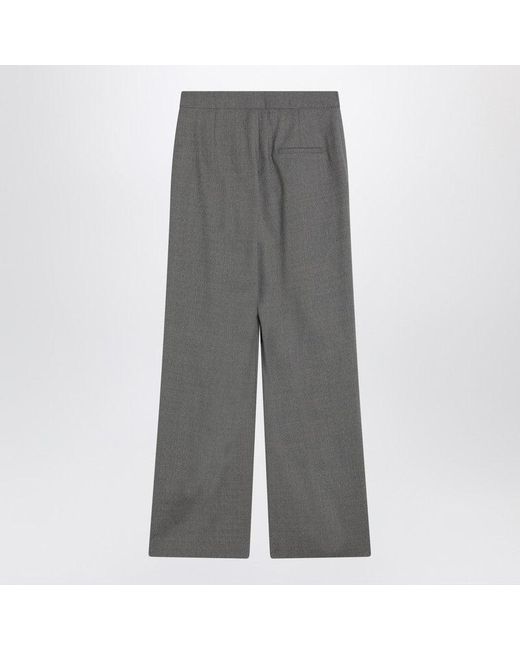 Loulou de Saison Gray Wide Wool Pants
