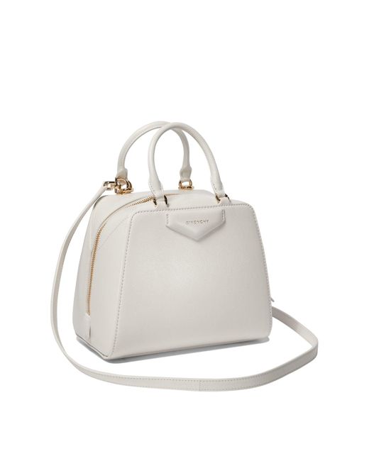 Givenchy White "Antigona Cube" Handbag