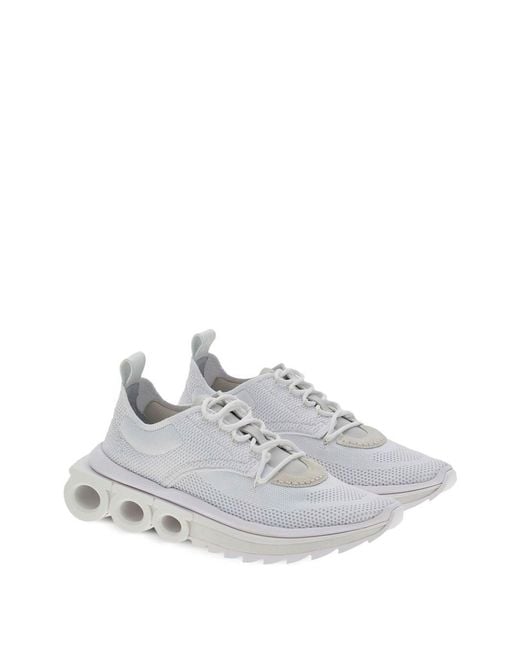 Ferragamo Damen Running Sneaker in White für Herren