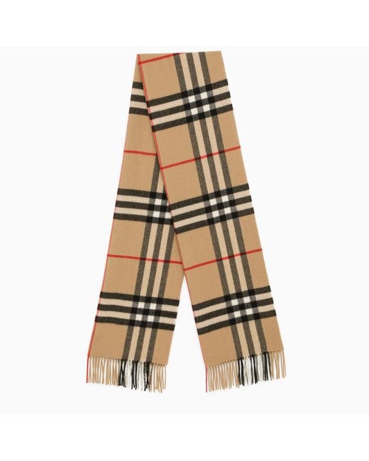 Burberry Natural Beige Cashmere Scarf