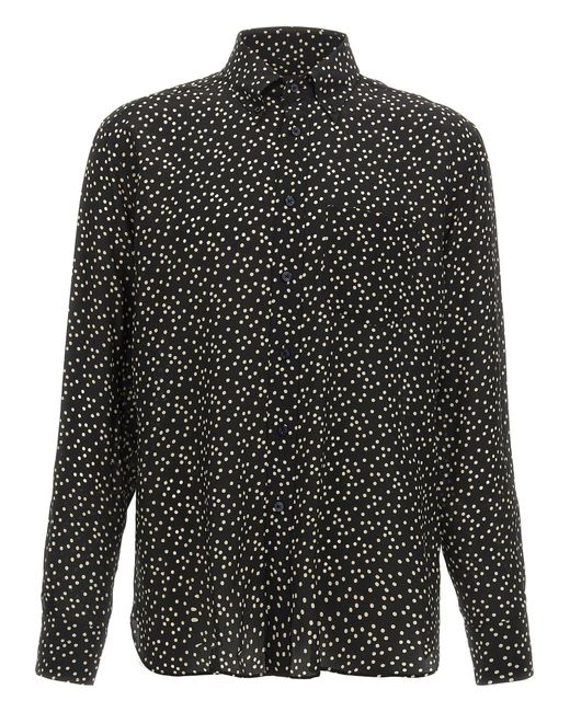Tom Ford Polka Dot Shirt in het Black voor heren