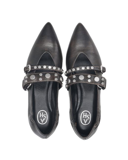 Ash Gray Flat Shoes