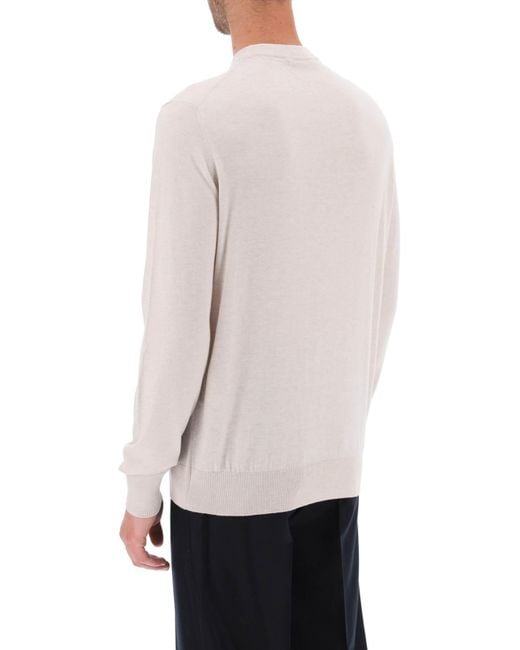 Agnona Natural Cashmere Silk Sweater for men