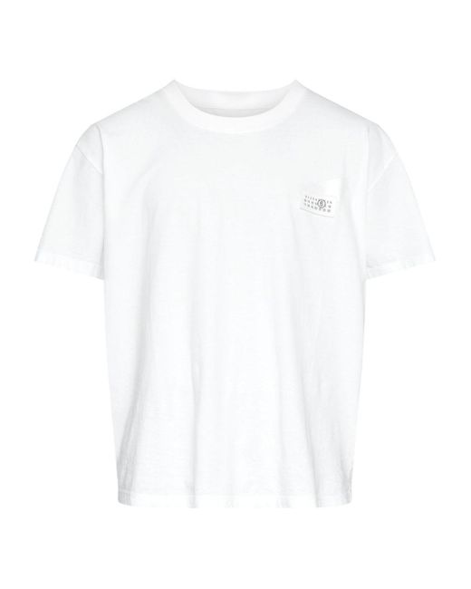 MM6 by Maison Martin Margiela White T Shirts And Polos for men