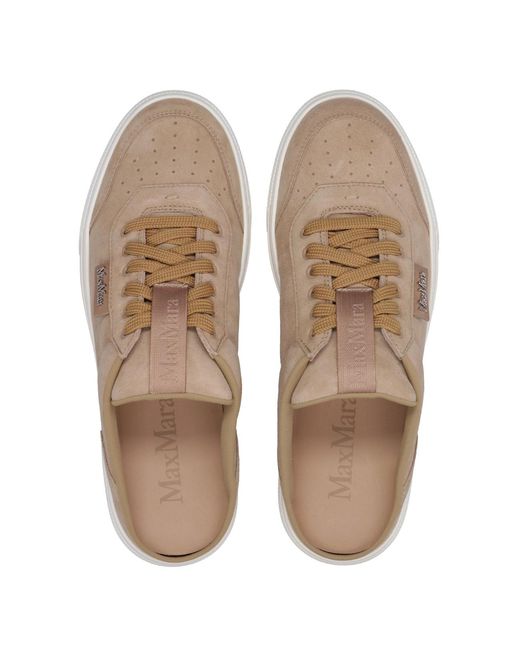 Max Mara Brown Sneakers Kamel