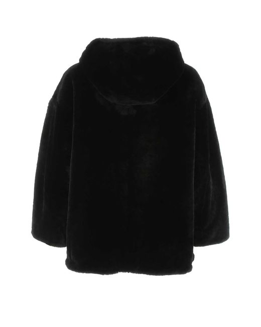 Prada Black Reversible Fur Coat