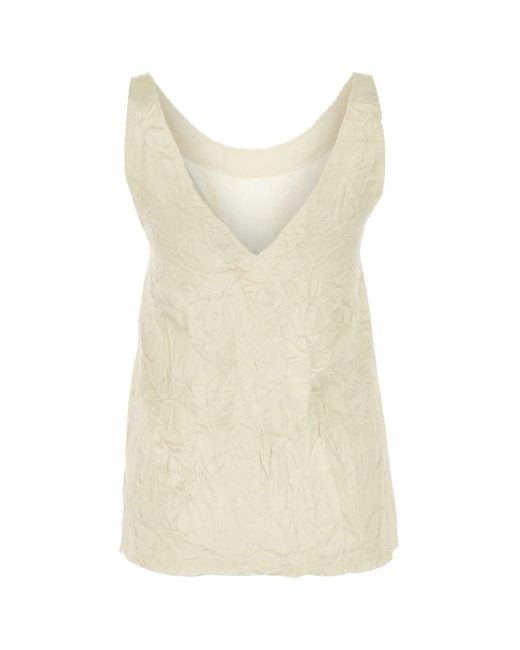 Lanvin Natural Ivory Viscose Top