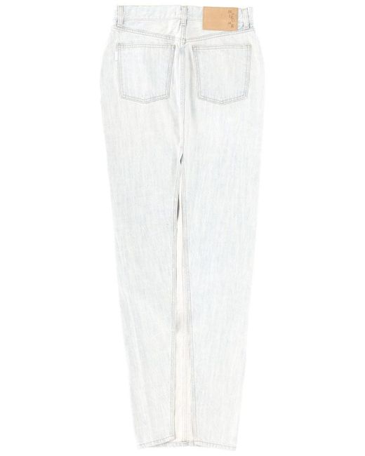 Haikure White Long Denim Skirt
