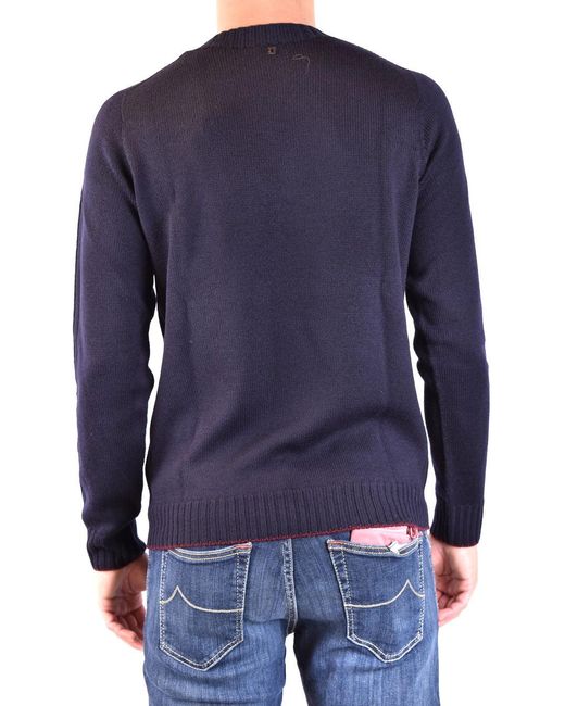 Dondup Blue Girocollo Regular for men
