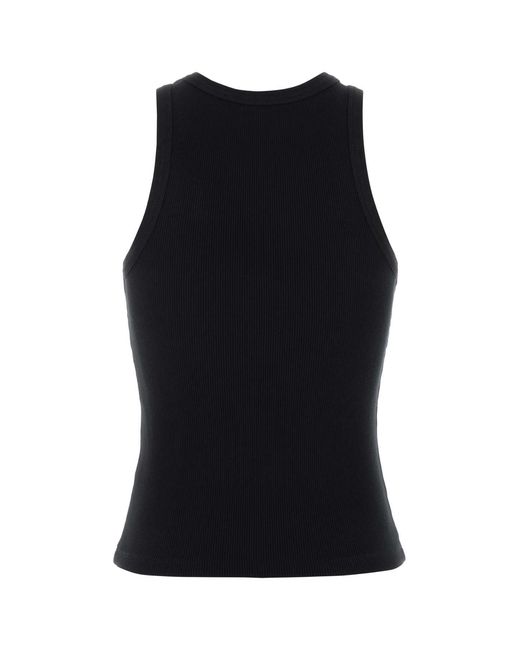Givenchy Black Stretch Cotton Tank Top