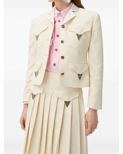 Versace White Wool Jacket