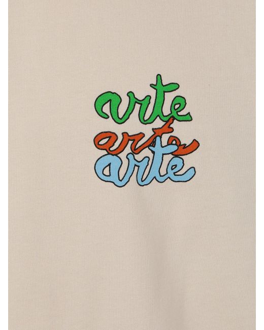 Arte' 3X ARTE Logo T -Shirt in White für Herren
