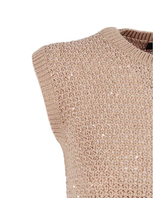 fabiana filippi sequin embellished knitted dress Fabiana Filippi sequin-embellished Knitted Midi Dress | Grey