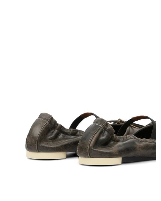 MM6 by Maison Margiela Natural Ballet Shoe