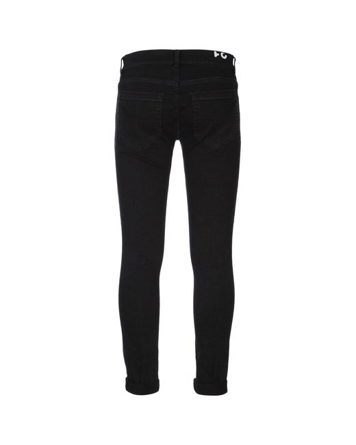 Dondup Black Pantalone George for men