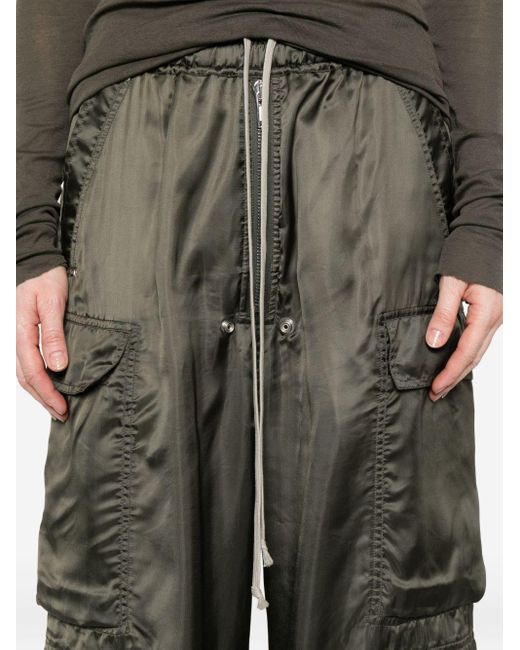 Rick Owens Green Drawstring Trousers