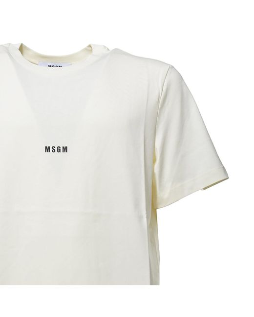 MSGM T-shirts En Polo's in het White