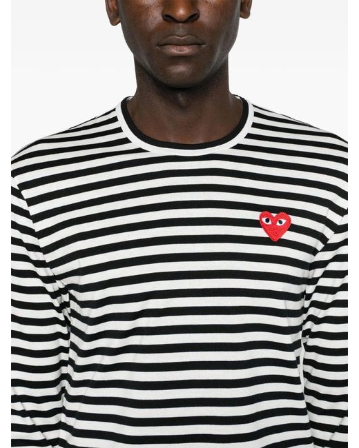 COMME DES GARÇONS PLAY Blue U T-Shirt Emblem Knit