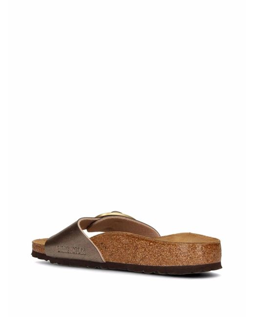 Birkenstock Brown Madrid Big Buckle Graceful Taupe, Birko Flor