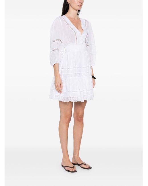 ERMANNO FIRENZE White Dresses Outer: Ramie