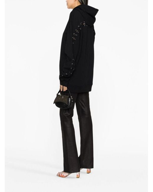 Jean Paul Gaultier Black Logo Cotton Hoodie