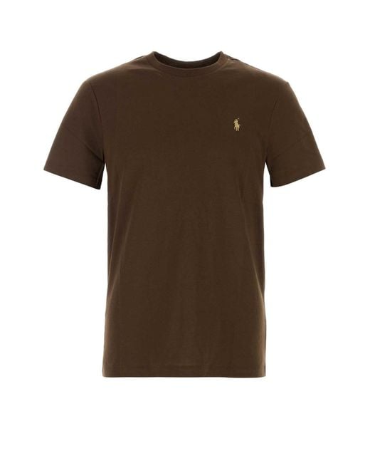 Polo Ralph Lauren Brown Chocolate Cotton T Shirt
