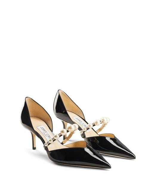 Jimmy Choo Black Aurelie 65 Patent Leather Pumps