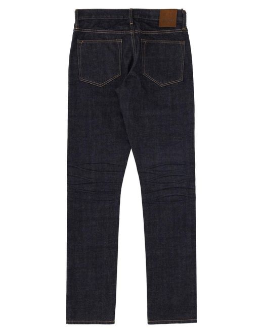 Tom Ford Blue Solid Jeans for men