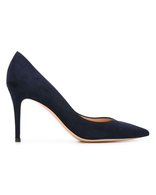 Gianvito Rossi Blue With Heel