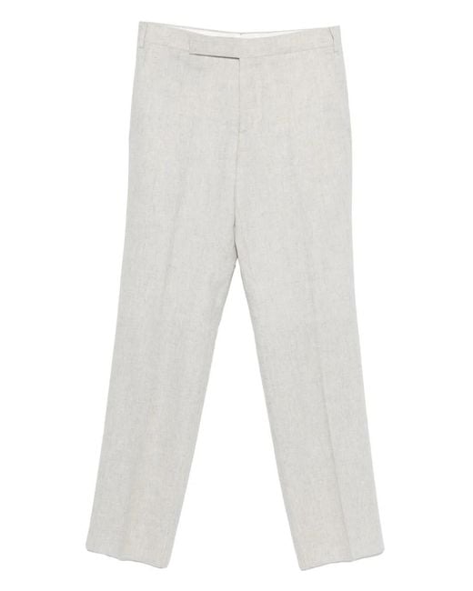 Lardini White Flannel Pants for men
