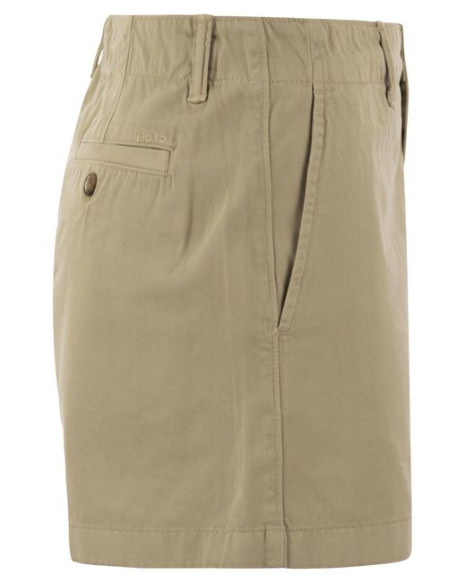 Polo Ralph Lauren Twill Chino Shorts in het Natural