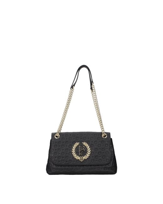 Pollini Black Shoulder Bags Leather