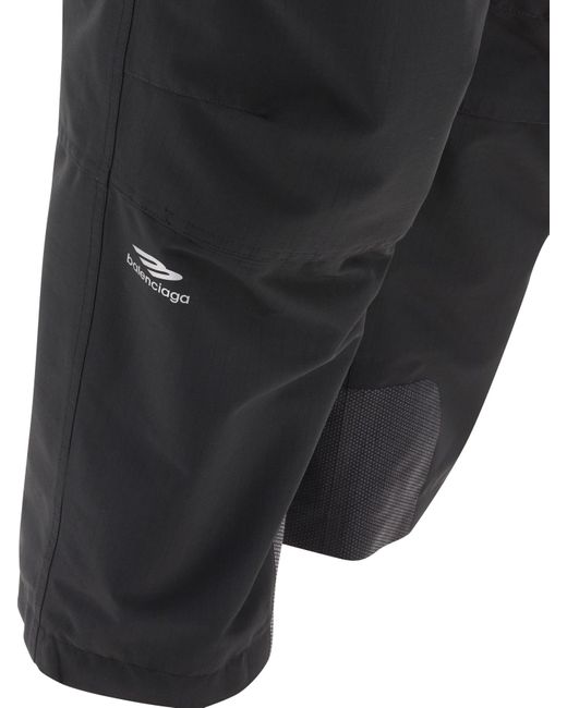Ski Cargo 3 B Sports Icona pantaloni di Balenciaga in Black da Uomo