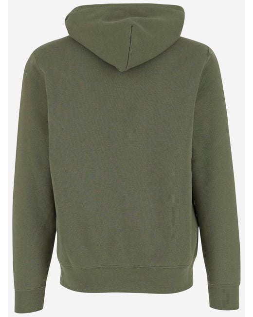 Polo Ralph Lauren Green Cotton Blend Sweatshirt With Polo Bear Print for men
