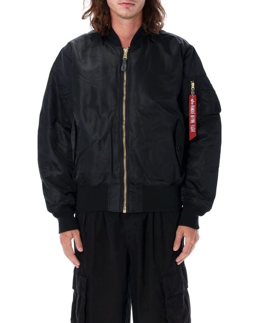 Capisce Nero di Alpha Industries in Black da Uomo