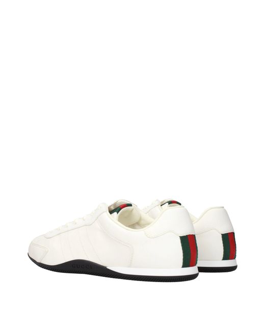 Gucci White Sneakers Leather