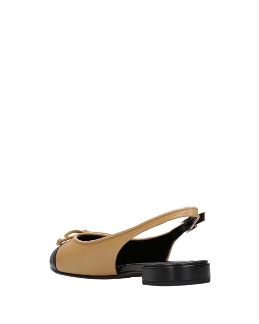 Tory Burch Brown Flat Shoes
