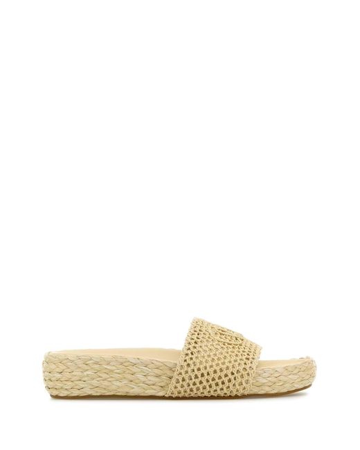 Chloé Multicolor Cream Isla Slippers